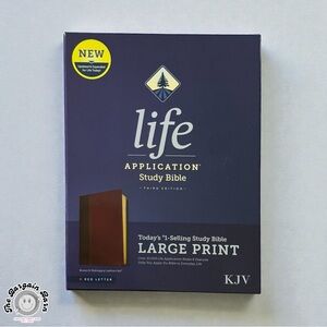 Life Application Study Bible KJV Large Print 3rd Ed LeatherLike Red Letter